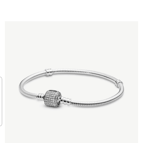 Pandora Icons blue pave snake barrel bracelet - Picture 5 of 14